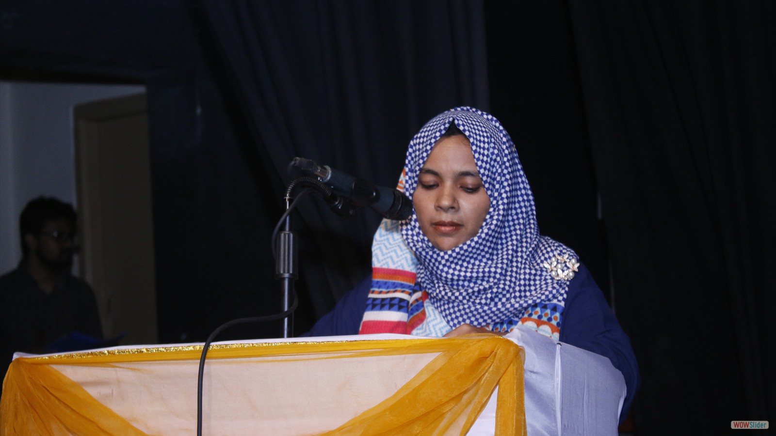 Mrs. Aklima Fatema delivering Speech at Farewell & Reception Programme-2018